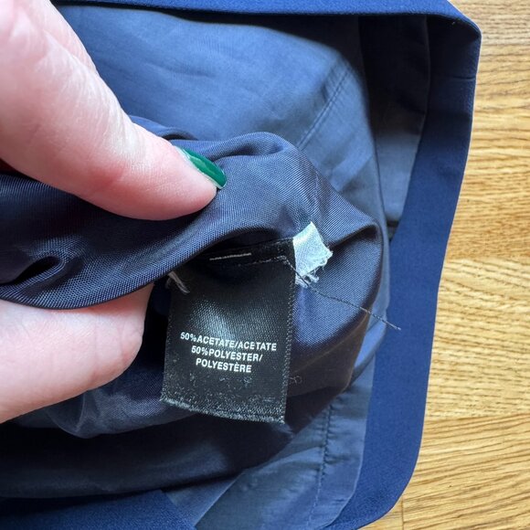 Lafayette 148 Navy Blue Shift Dress Size 8 - Picture 6 of 10